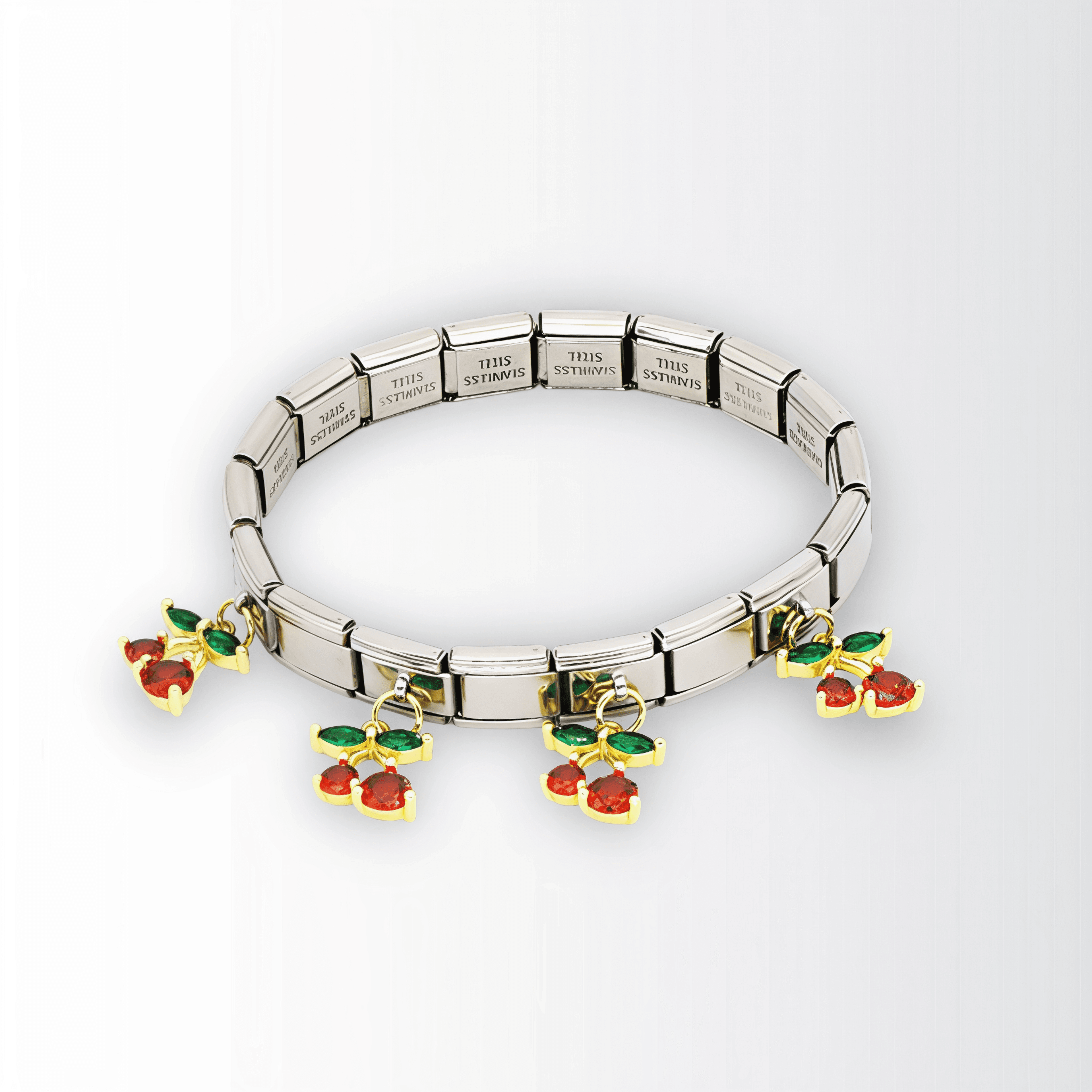 MioNove CHERRY™ –  personalizowana bransoletka z gotowymi wymiennymi zawieszkami